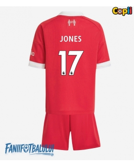 Liverpool Curtis Jones #17 Echipament de Fotbal Replică 2025-26 Copii Acasa (+ Șorturi)